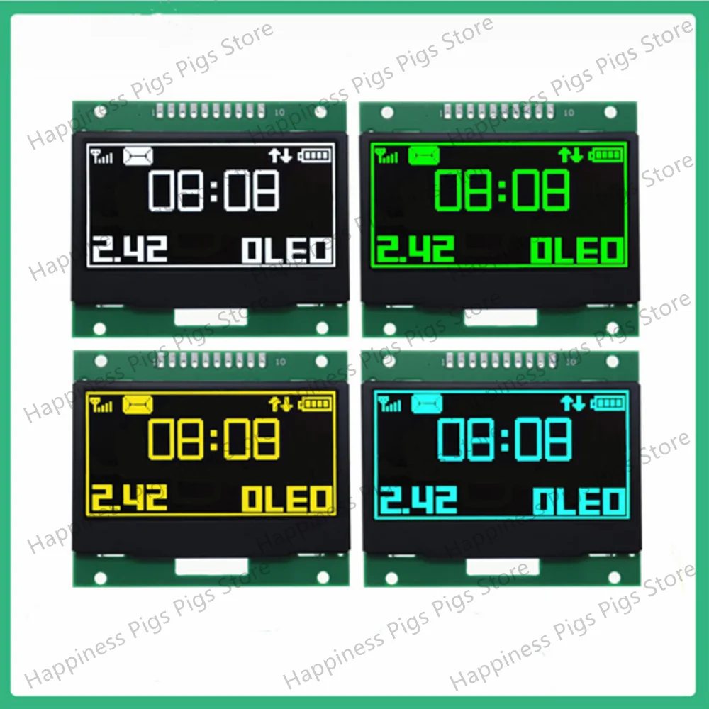 2.42 Inch OLED Display Module SPI Serial Port 128*64LED LCD Display SSD1309 Side Pin