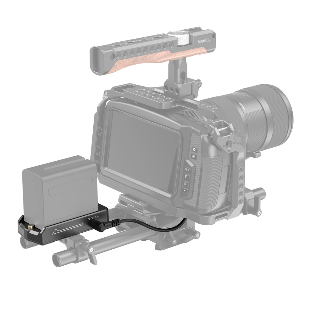 SmallRig NP-F Batterie Adapter Platte Lite für BMPCC 4K & 6K 3093