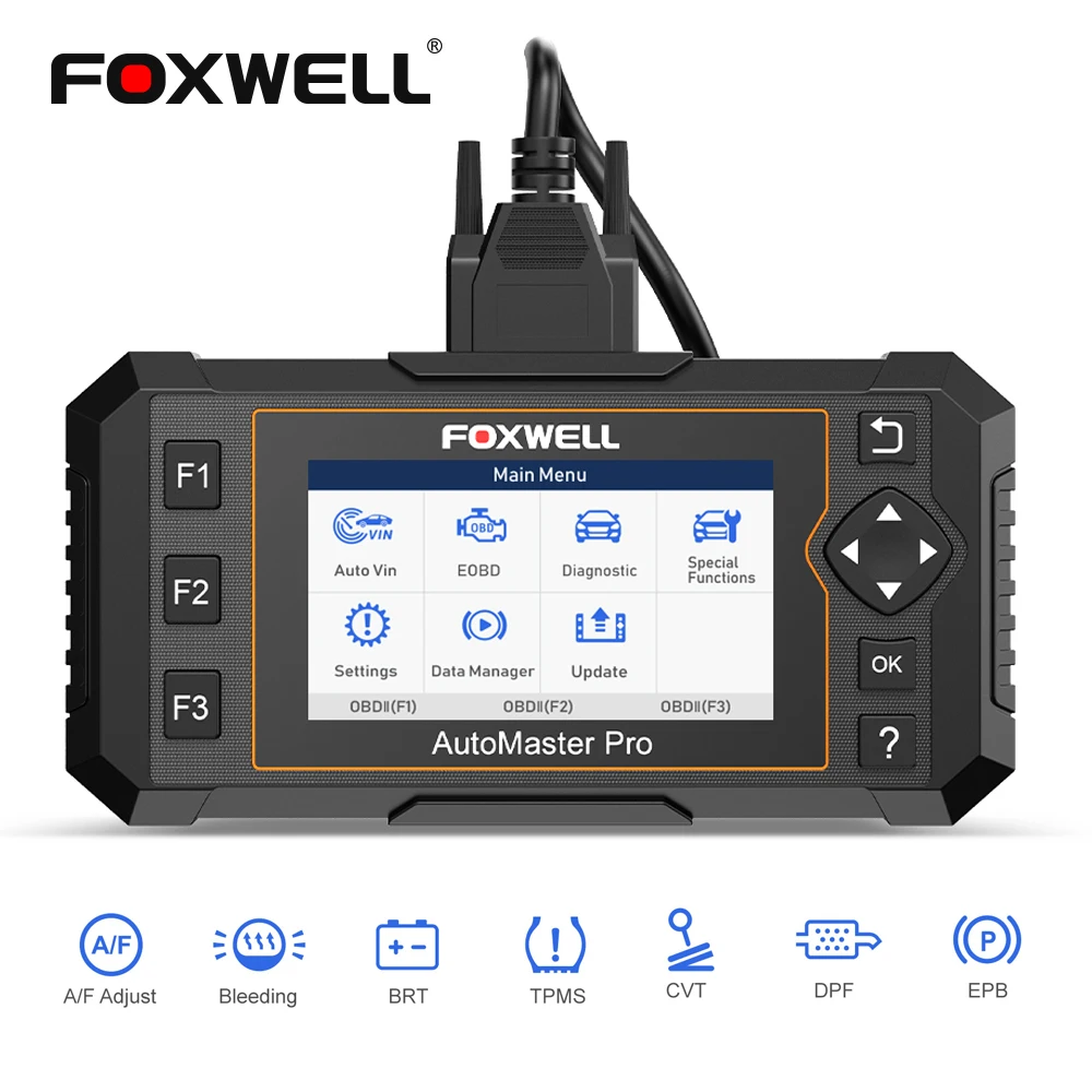 US $301.10 Foxwell NT644 Elite OBD2 Diagnostic Scanner Car All System ABS SRS Airbag Check Engine Oil Light for Automotive Scanner OBD 2