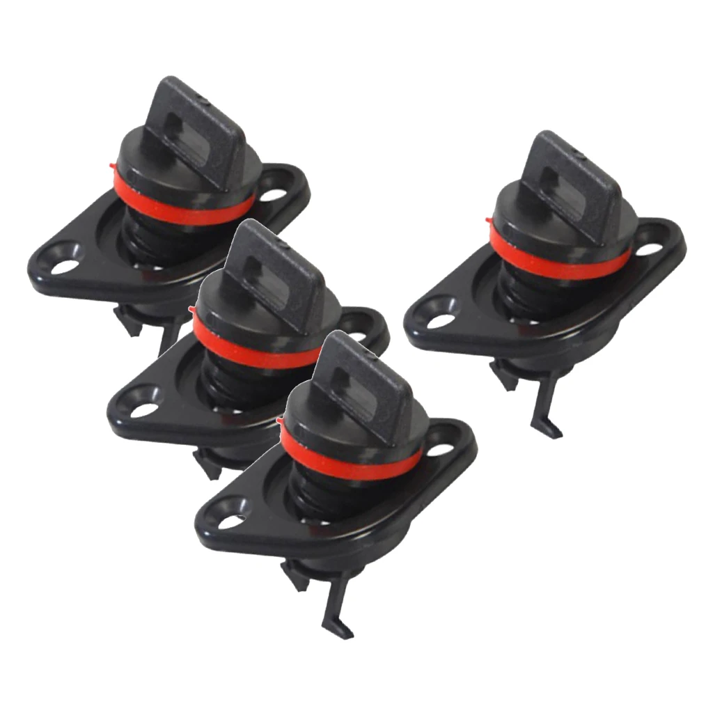 4 Pieces Oval Garboard Drain Plug Boat Sailing 1'' Hole Thread for 3/4''