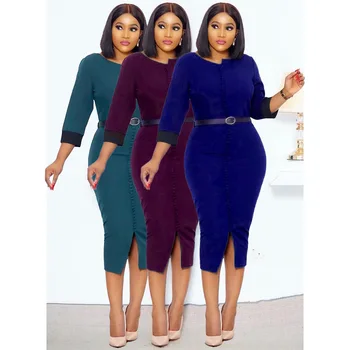 

clothing OWLPRINCESS 2020 Summer New Contrasting Color One-Breasted Split Dress