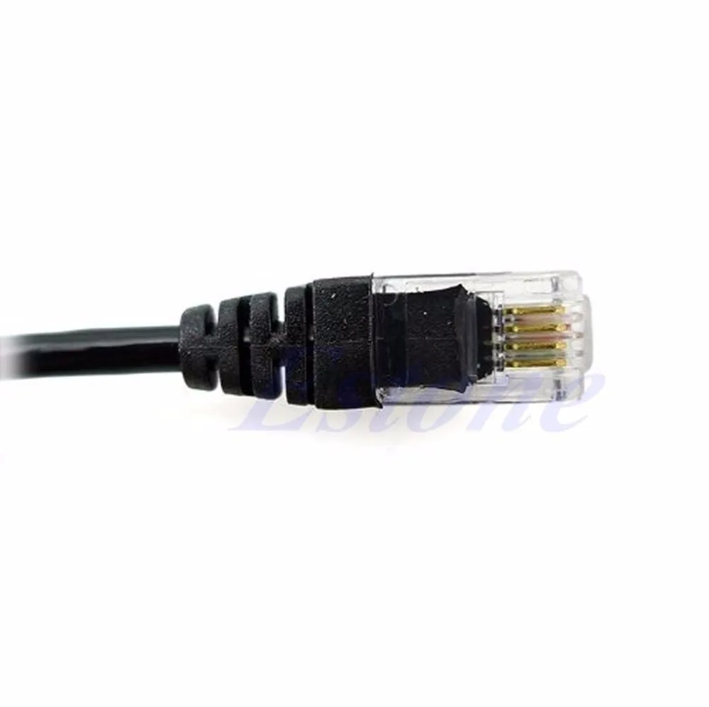 4 Pin RJ11 Corded Telephone Headset Call Center Operator Monaural Headphone