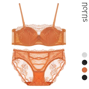 

Norns French Lace Underwear Europe and the United States Bra Set Thin Bralet Bra Bra Tube Top