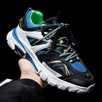 

2020 spring new Hong Kong trend shoes Korean thick bottom daddy shoes casual shoes ins men's shoes wild British style sneakers