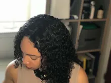 Mechones de pelo humano Remy con Perla Negra y ondas profundas, mechones de 30 pulgadas con cierre, 3 mechones