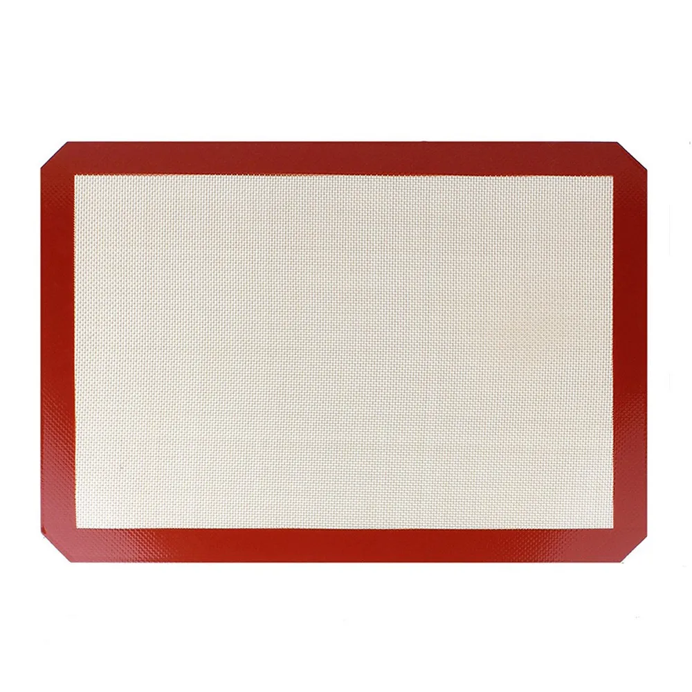 Красный Newest Silicone Baking Mats Non Stick Baking Microwavable Sheet Liner Pads Kitchen Tools for Bread Cookie Macaroon Biscuits - Цвет: Красный