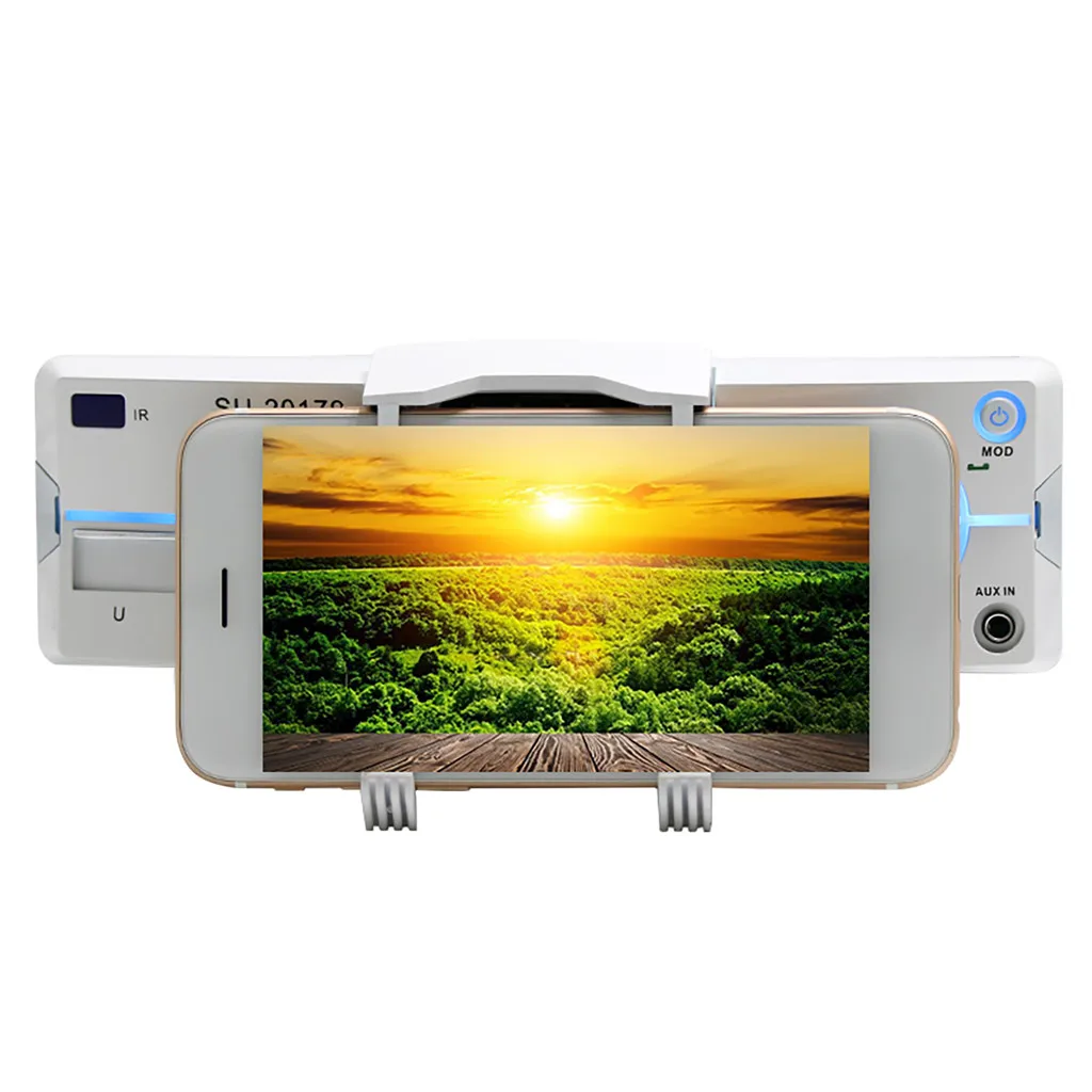 DC 12V автомобильный MP3 BT громкой связи Автомобильный MP3-плеер U дисковая карта FM с кронштейном для мобильного телефона AUX аудио вход FM1 FM2 FM3