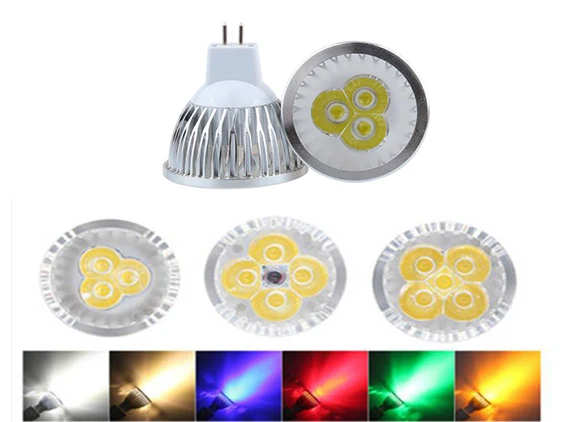 

lighting MR16/GU5.3 LED Spotlight Dimmable MR16 LED Lamp 3W 4W 5W 110V 220V Red green blue Lampada LED Bulbs light Spot Candle