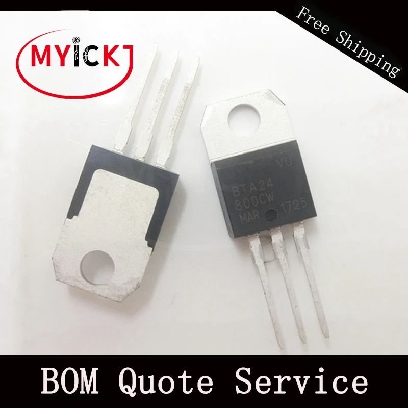 

10PCS BTA24-800CW TO-220 25A TRIACS IC CHIP