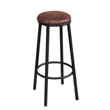 

Antique solid wood bar chair American leisure coffee bar table chair combination high stool iron outdoor chair