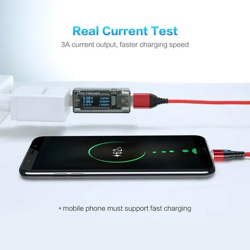 3 а быстрый Магнитный зарядный кабель type C IOS Micro USB быстрое зарядное устройство для