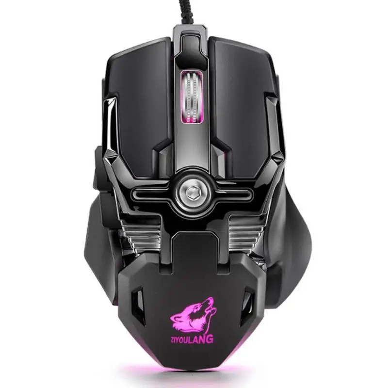 6400 dpi Механическая Проводная игровая мышь 8 кнопок для макросъемки геймерская мышь для ноутбука ПК настольные программируемые клавиши