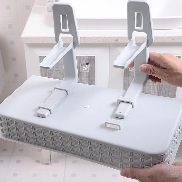 Дом Ванная комната стеллаж для хранения сильная присоска косметическое хранилище для туалетной бумаги коробка для Closestool органайзер для ванной комнаты