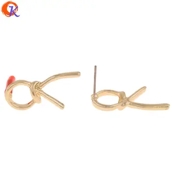 

Cordial Design 100Pcs 13*26MM Jewelry Accessories/Earrings Stud/Tie Knot Shape/DIY Earrings Making/Hand Made/Earrng Findings