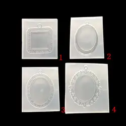 Жидкая силиконовая форма база рамки для пресс-форм кулон DIY силиконовая высушенная форма цветок ювелирные изделия аксессуары инструменты