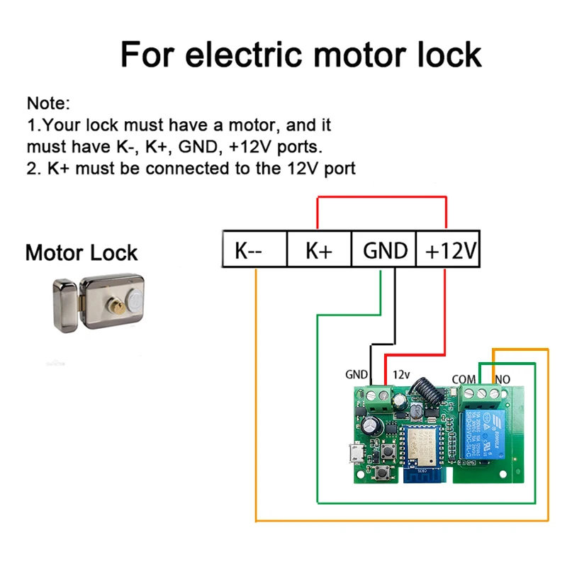 Smart Switch Tuya Smart WIFI 1CH 2CH Gate Electric Door Access Motor Lock Switch DC 12V 24V 32V 1 2 Channel Pulse Relay Module RF433 Remote