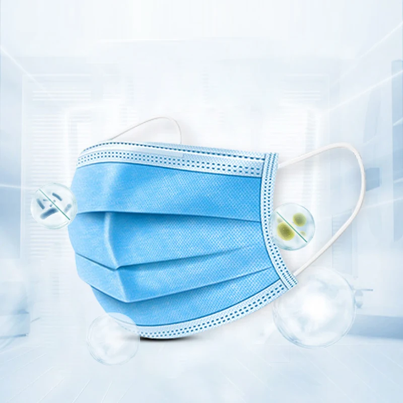 

200pcs Disposable Anti Dust Mask Daily Protective Mask Anti Fog Dust-proof Non-woven Melt Blown Three-layer Mask