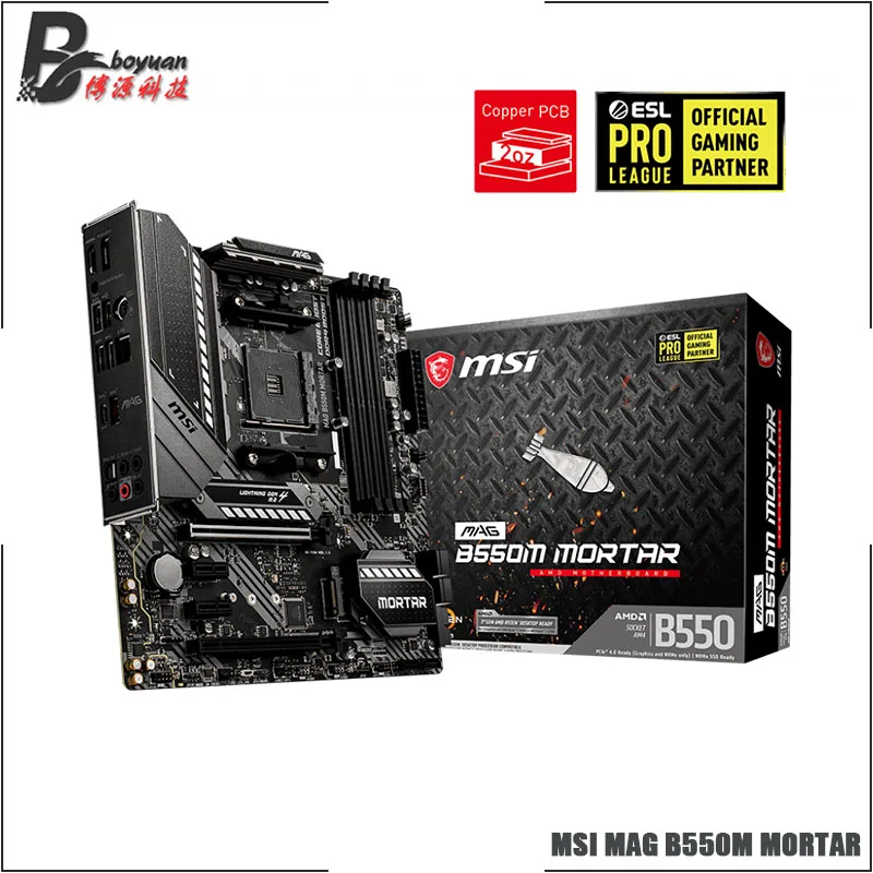 Amd Ryzen R5 3600 Cpu Msi Mag B550m Mortar Motherboard Suit Socket Am4 All New But Without Cooler - Motherboards - AliExpress