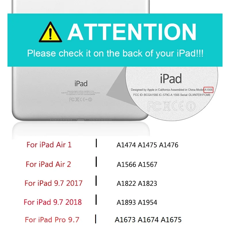 estojo com teclado, capa para iPad 2017,