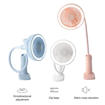 

Creative USB Fan Flexible With LED Light 2 Speed Adjustable Cooler Mini Fan Handy Small Desk Desktop USB Cooling Fan For Child