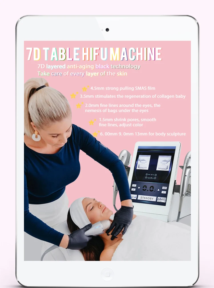 Neue 7D Schönheit Werkzeug Ultraschall Maschine Anti Falten Schönheit