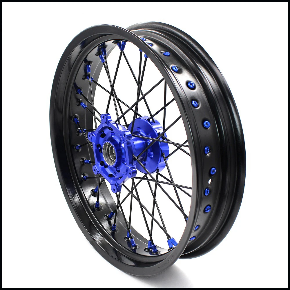 Набор колес Supermoto 3 5/4 25*17 &quotдля YAMAHA WR250F 2001 2018 WR450F 2003 спицы SupermotardBlack|motard wheels|supermoto