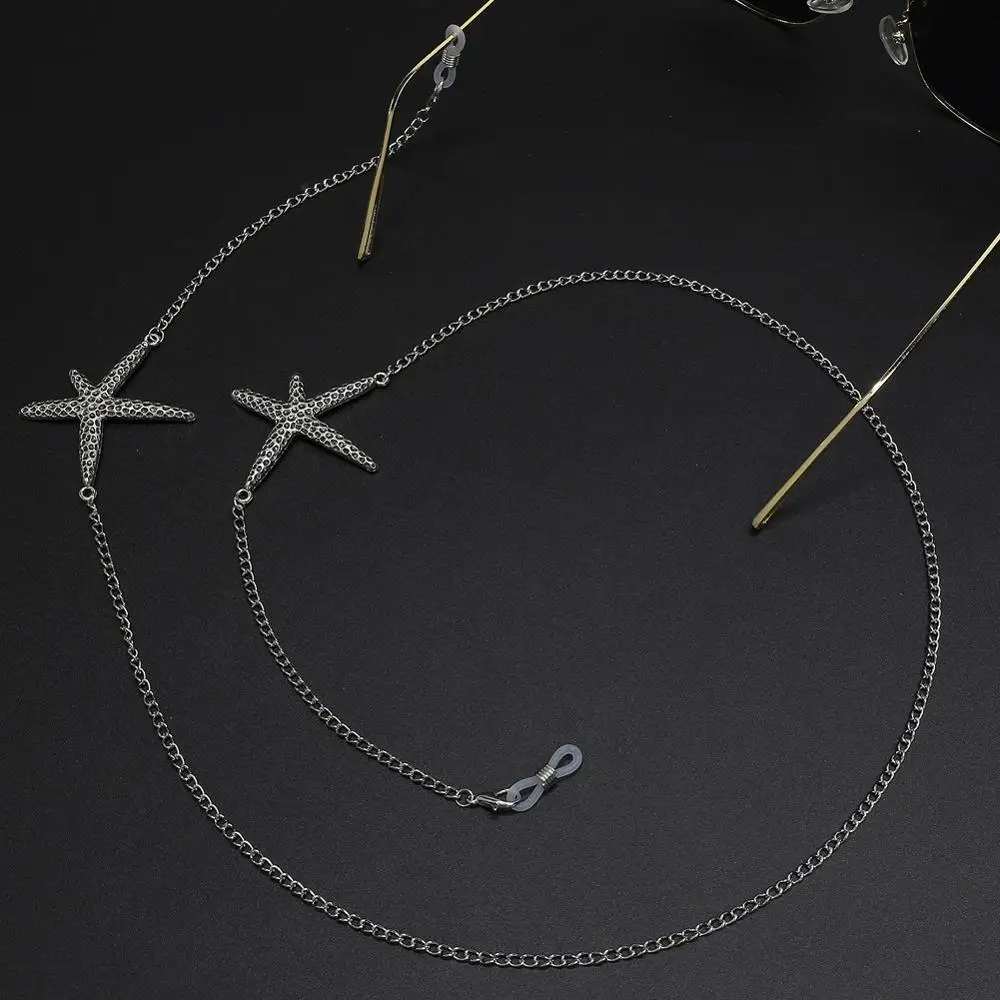 

Sunglasses Lanyard Strap Necklace Metal Eyeglass Cord Rope Reading Glasses Chain Starfish Eyewear Chains