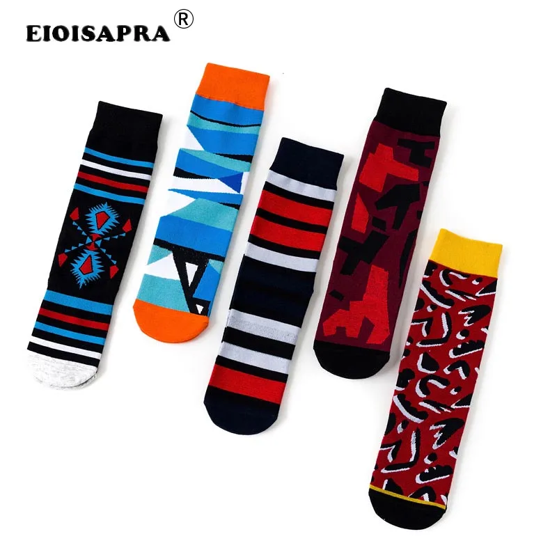 

Creative Art Style Casual Cotton Unisex Funny Socks Streets Tide Hip Hop Happy Sox Combed Cotton Breathable Outdoor Sokken