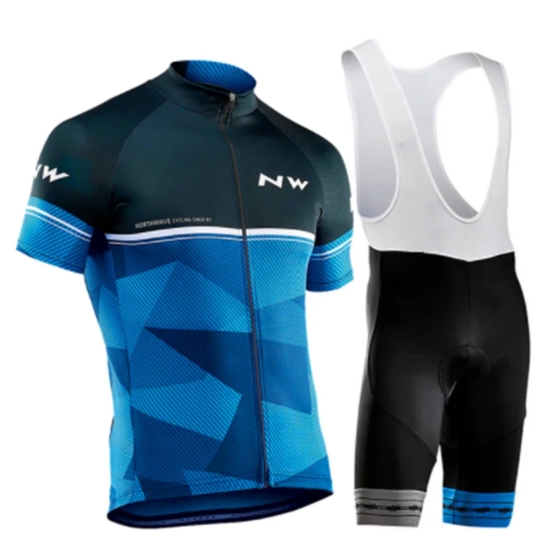 Cycling suit Northwave NW Мужская одежда для велоспорта с коротким рукавом трикотажные комплекты летний Триатлон Кожи Костюм Быстросохнущий дышащий анти-УФ - Цвет: Cycling suit
