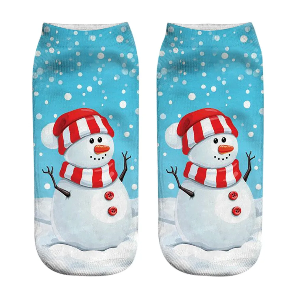 Новинка года; рождественские носки с рождественской елкой; носки в подарок на год; модные хлопковые носки с объемными забавными рисунками - Цвет: I