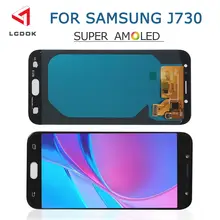 J7 Pro Super AMOLED lcd для samsung Galaxy J7 J730F J730 lcd дисплей Amoled кодирующий преобразователь сенсорного экрана в сборе запасные части