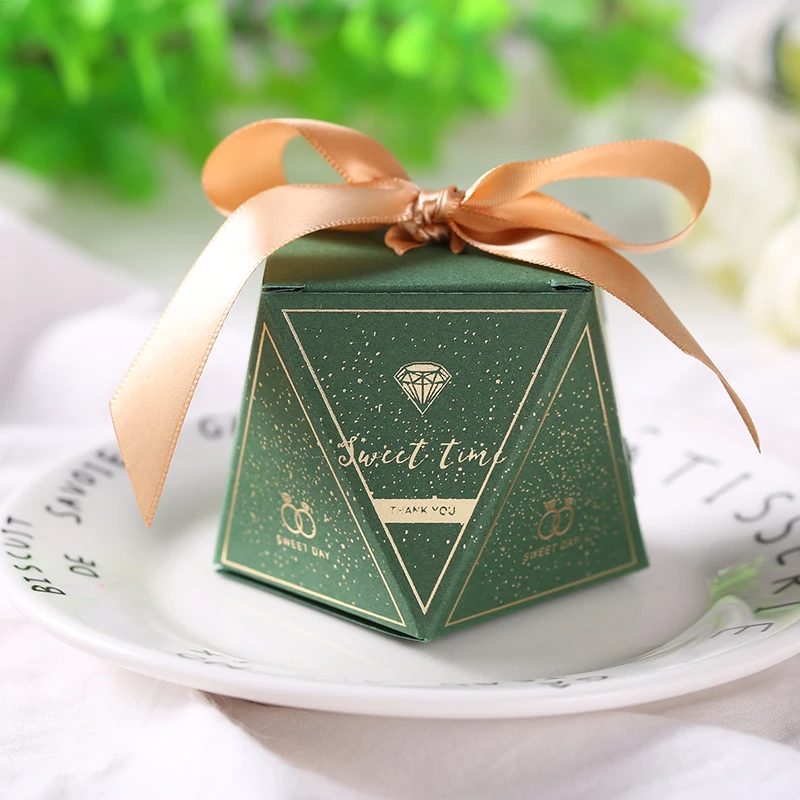 LBSISI жизнь Свадебная конфетная коробка со стразами для свадьбы, пользу симпатичная Подарочная коробка с бантом для свадебной церемонии, душ День рождения уп 30/50/100 шт - Цвет: Style17