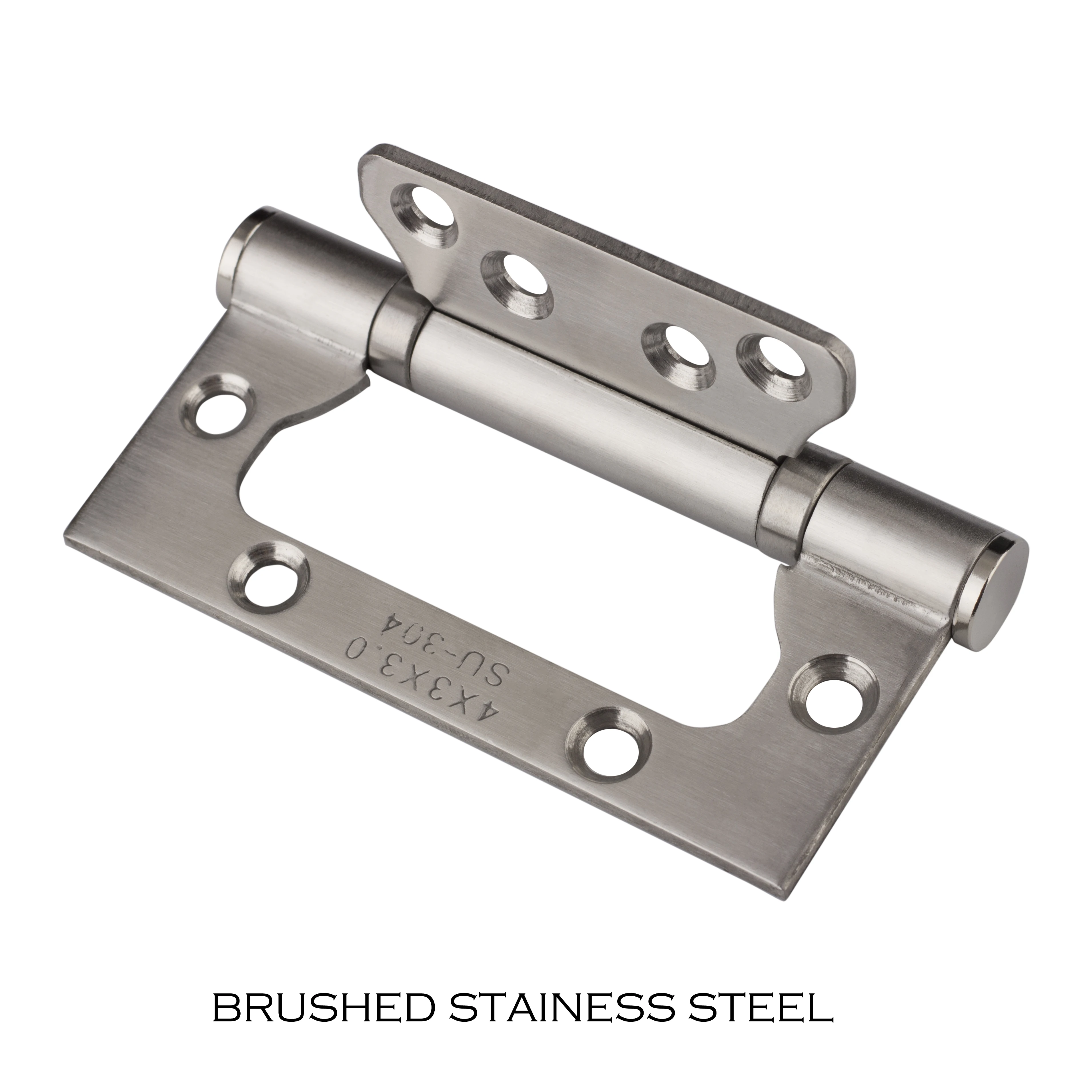2PCS Pack Brushed Nickel and Bronze Color Stainless Steel 4" Heavy Duty House Door Hinge Open 270 Degree with screws