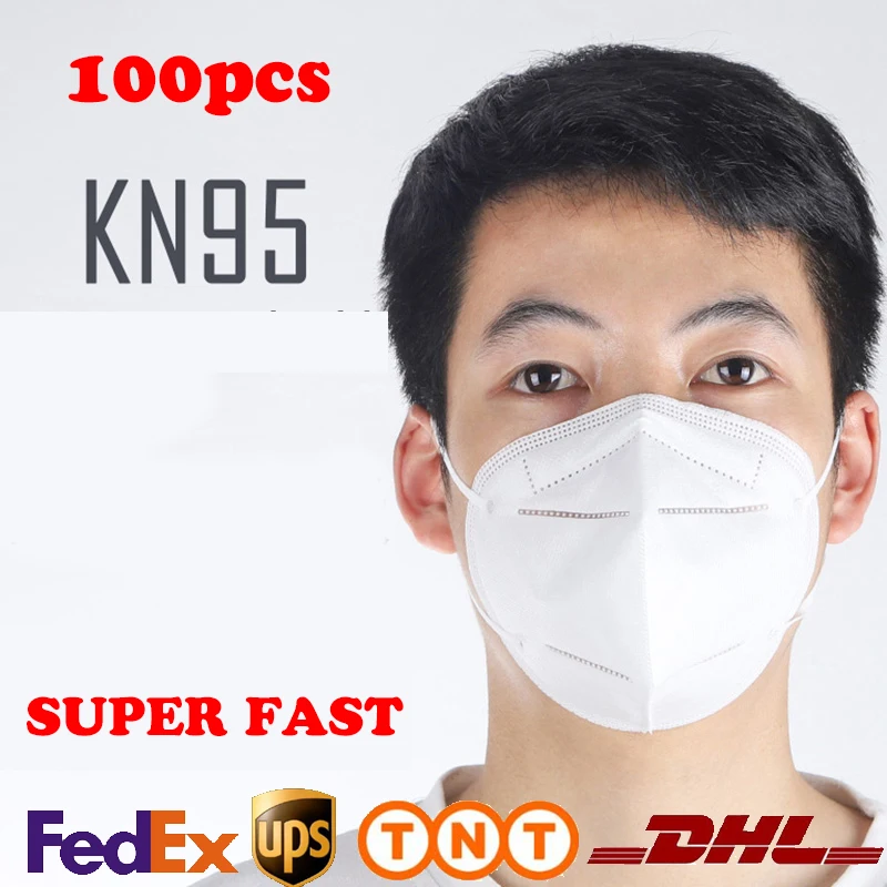 

100pcs Mask Anti-DUST KN95 Face Mouth Masks Particulate Respirator MASK
