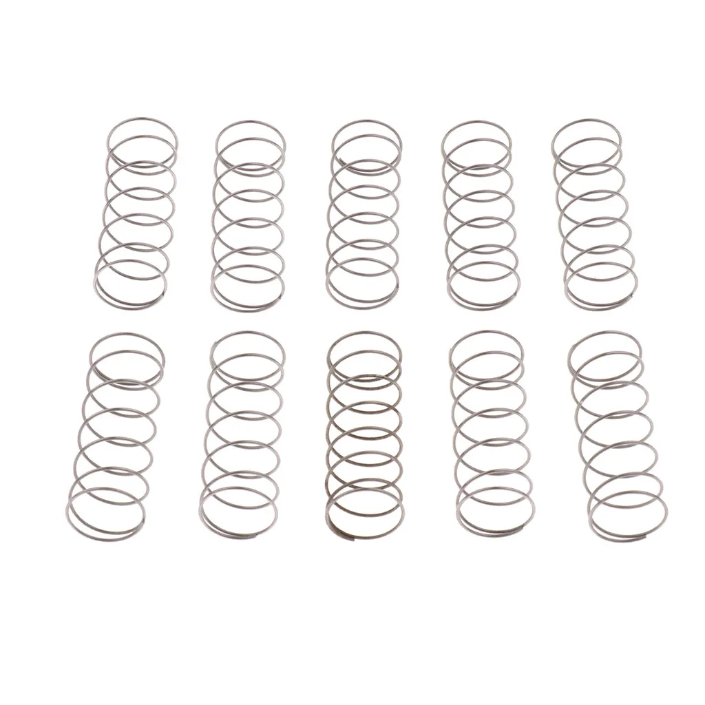 10 Pcs Silver Metal Trombone Springs for Brass Instrument Parts