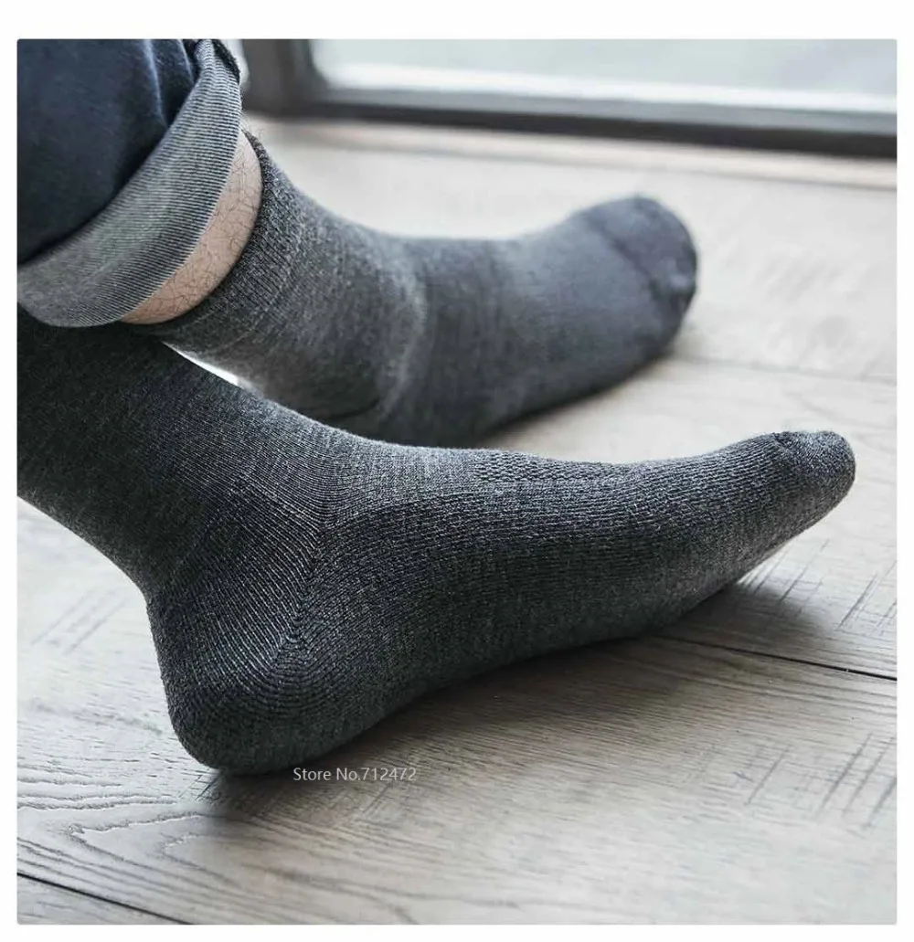 Xiaomi 90 осень зима мужские теплые шерстяные мужские носки без пятки повседневные мужские носки средней длины высокие эластичные дышащие носки