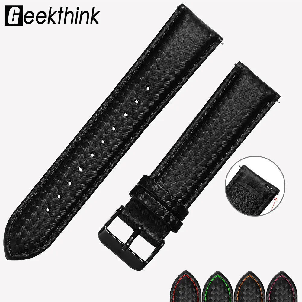20mm-22mm-Quick-Release-Luxury-Black-Carbon-Fiber-Leather-Watch-Strap-Band-For-Gear-S3-S2-(1)