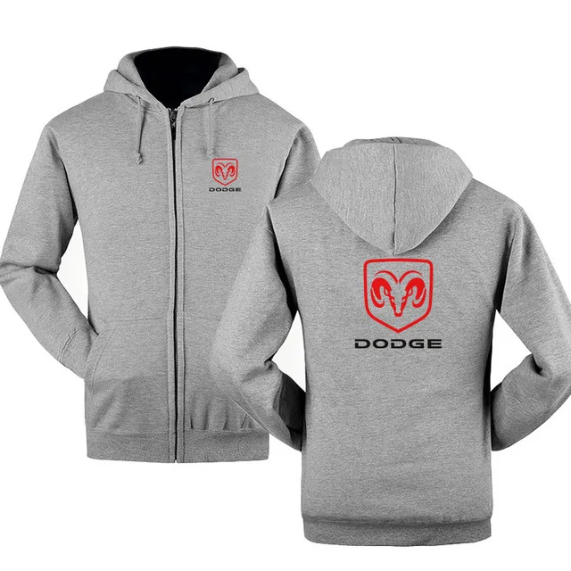 Толстовки на молнии с логотипом Dodge на весну и осень, верхняя одежда, мужское повседневное пальто, брендовые толстовки на молнии и свитшоты j - Цвет: 1