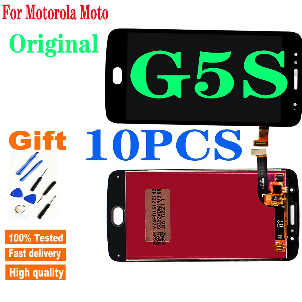 

10PCS 5.2" Original For Motorola Moto G5S LCD Display Touch Screen Digitizer Replacement For Moto G5s XT1793 XT1794 XT1792 LCD
