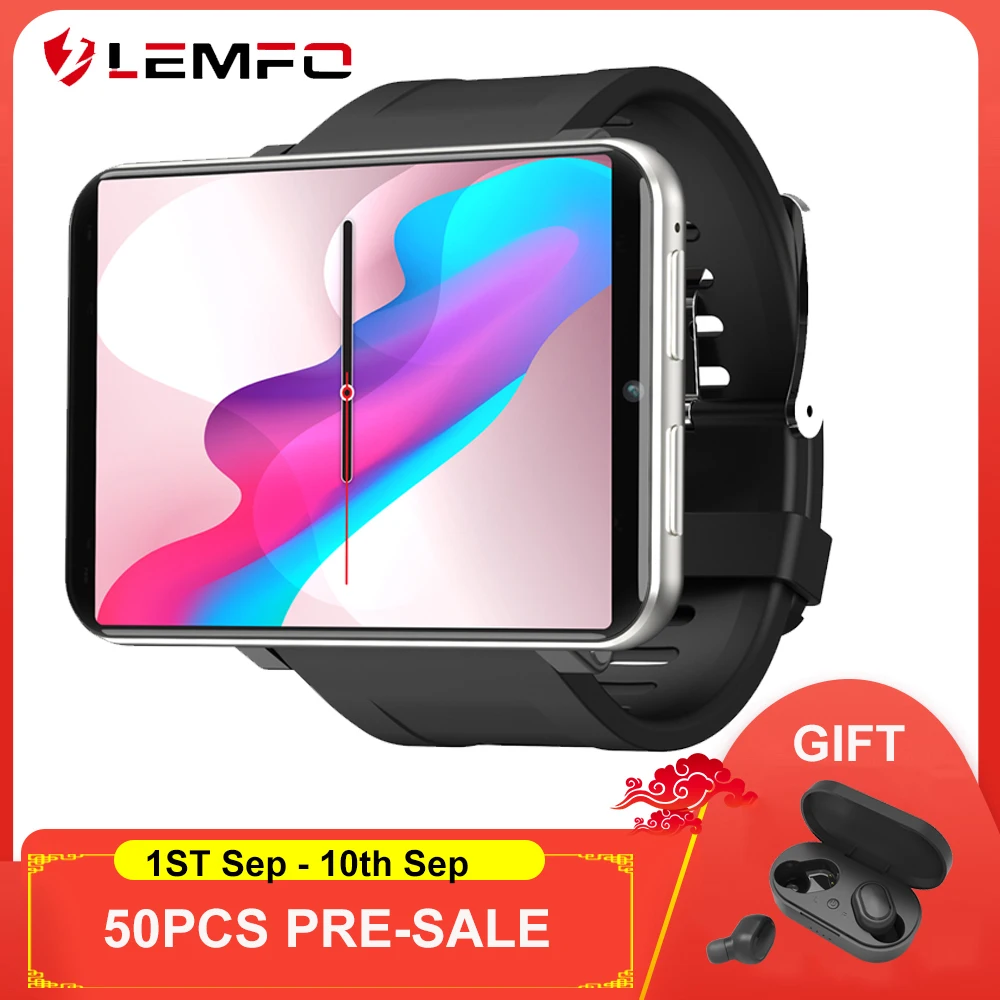 

LEMT 4G Smart Watch Android 7.1 3GB+32GB 2.86inch Screen Support SIM Card GPS WiFi 2700mAh Big Battery SmartWatch Men Women