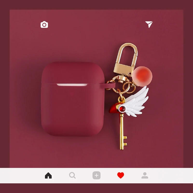Силиконовые чехлы для Apple AirPods 2 мягкие Мультяшные милые цветочные наушники чехол для Air Pods 1 Зарядная коробка крышка с крючками