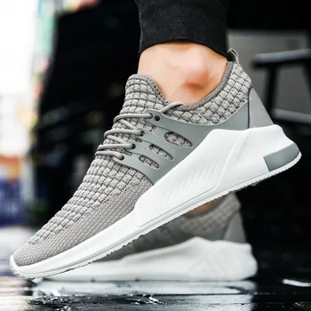 

Hot Sale Shoes Men Lightweight Men Shoes Sneakers Breathable Mens Casual Shoes Hot Sale Black Shoes Flat Walking Size 48