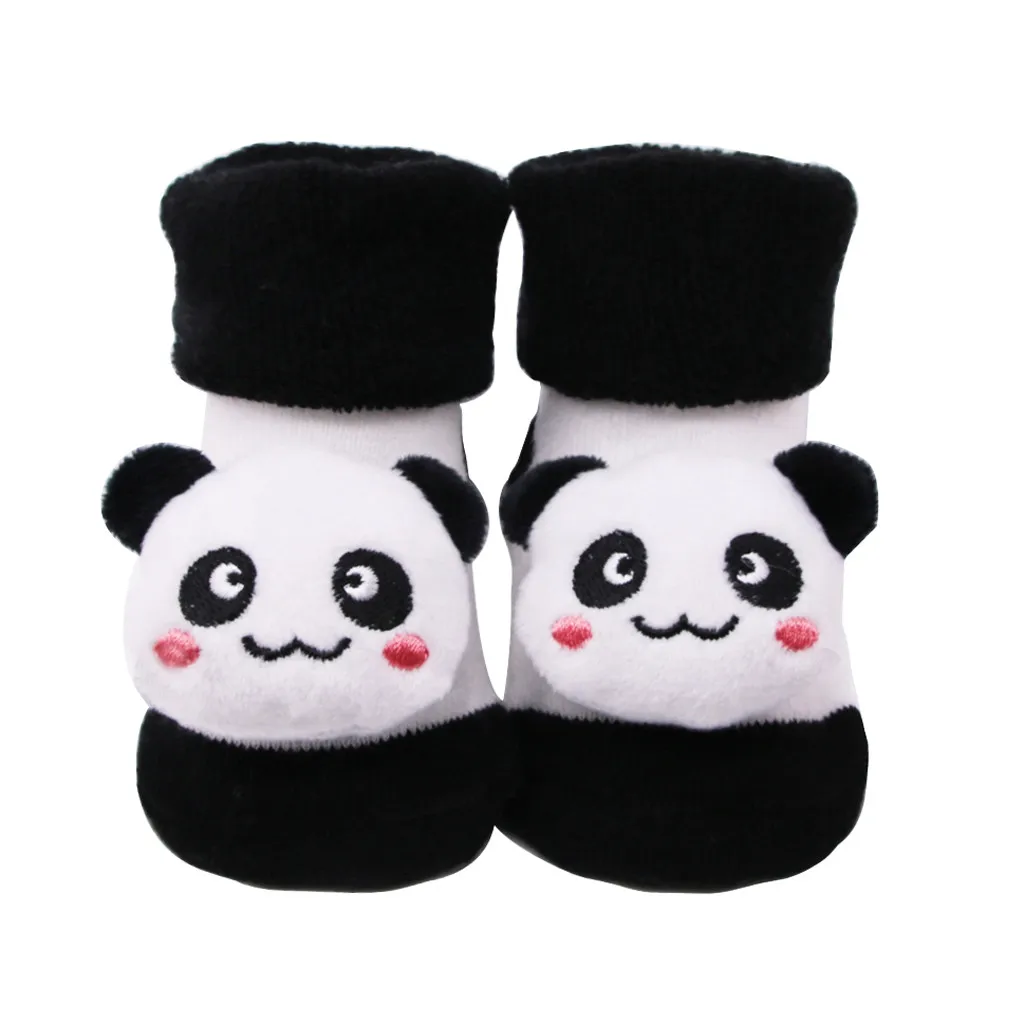 Calcetines antideslizantes de algodón para bebé recién nacido, calcetín de Panda para bebé, botas suaves bonitas, ropa interior para bebé 2021
