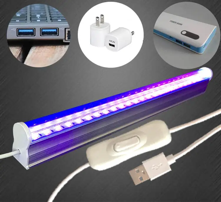 [Seven Neon] USB T5 30 см 24led 395NM ультрафиолетовые лучи стерилизатор чернила планшетный принтер лечение клей свет Led УФ для сушки гель-лака лампа