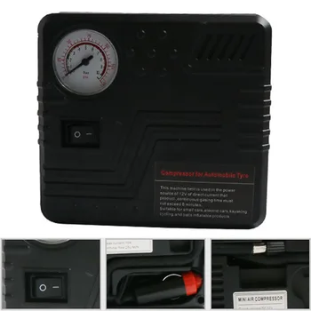 

Tire Portable Car Universal Air Compressor Electric 120W Fast 19 Cylinders ABS Mini Pointer Inflatable Pump Durable 12V