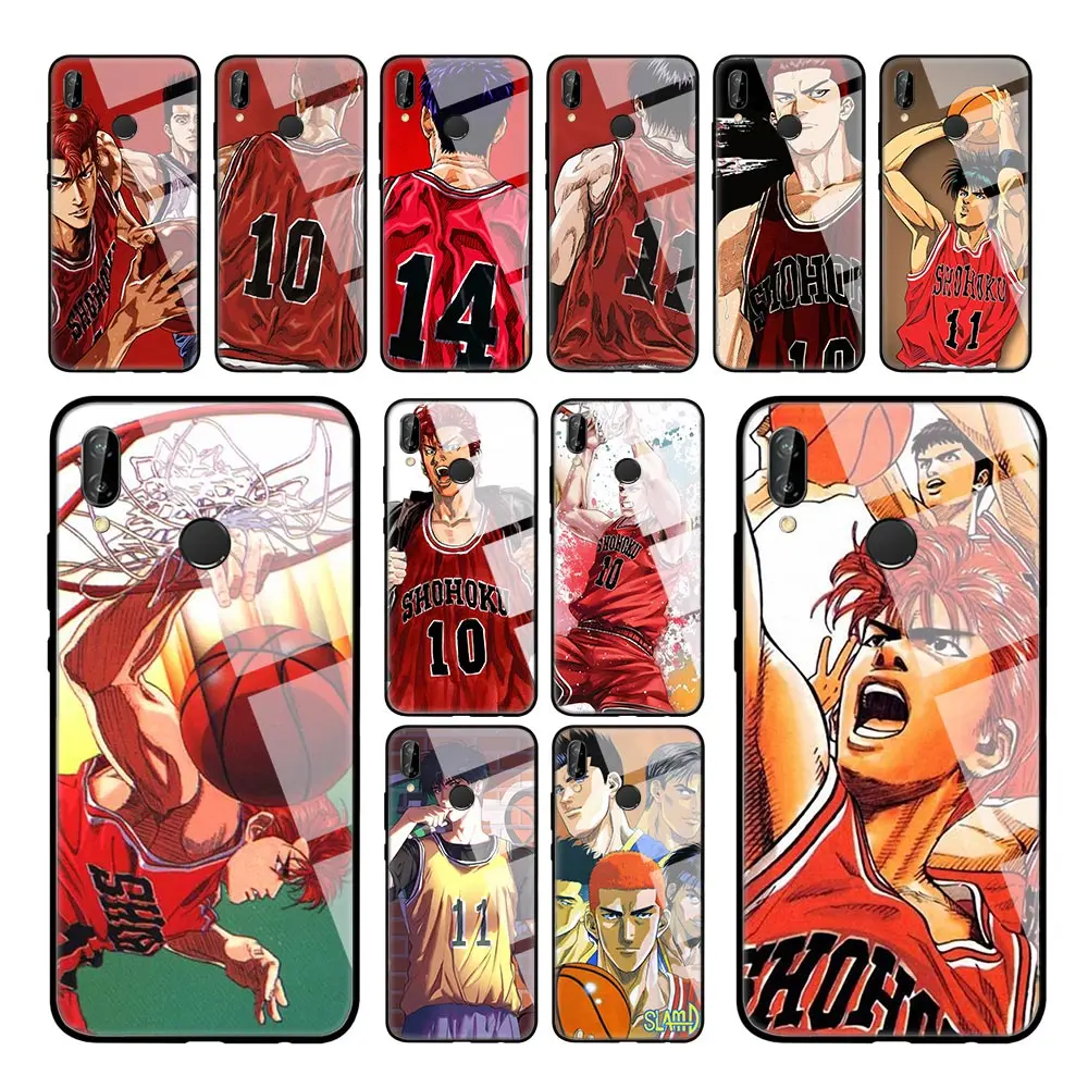 Slam Dunk Shohoku Case For Huawei P P30 P10 Lite Mate 30 10 Pro P Smart 19 Tempered Glass Shell Phone Cover Phone Case Covers Aliexpress