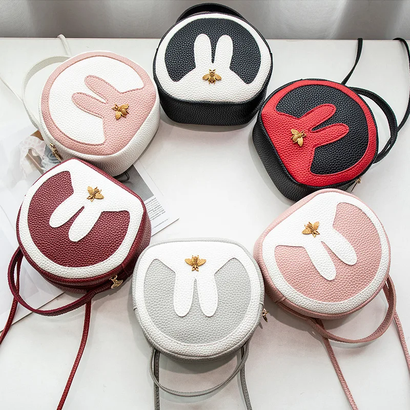 

Bag Women's 2019 New Style Fashion Korean-style Contrast Color Small round Bag Messenger Bag Ladies Hand Bag