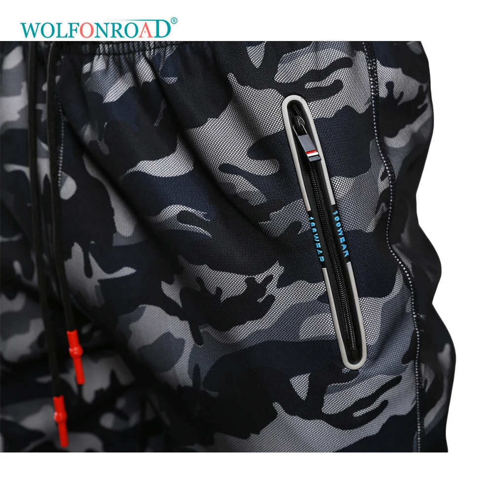 Мужские камуфляжные брюки WOLFONROAD спортивные быстросохнущие штаны для бега