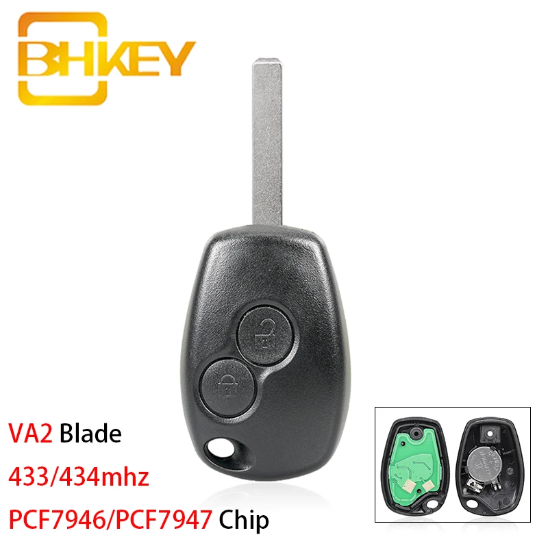 Автомобильный Дистанционный ключ BHKEY 2B VA2 Blade для Renault Duster Modus Clio 3 поддерживается