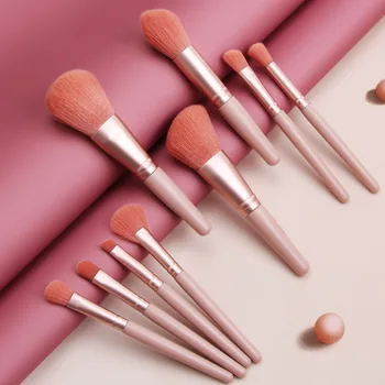 

Professional 9Pcs/set Natural Make Up Brushes Set Makeup Brushes Set Blending Eyeliner Brow Small Cosmetic Tool Make Up Brush